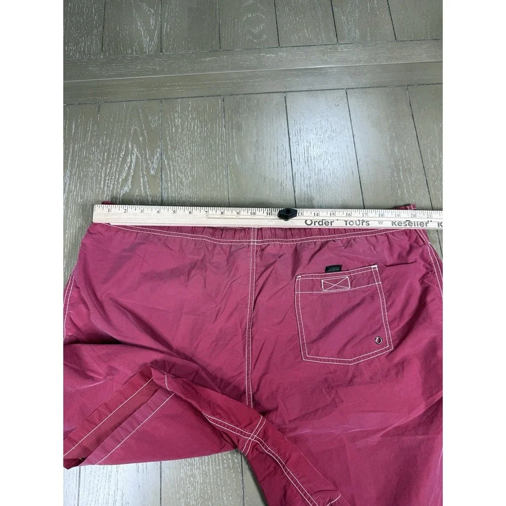 Vintage J Crew‎ Sport Swim Trunks Mens XL Burgundy Y2K